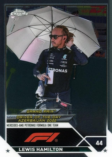 #173 Lewis Hamilton - Mercedes-AMG Petronas Formula One Team - 2023 Topps Chrome Formula 1 Racing