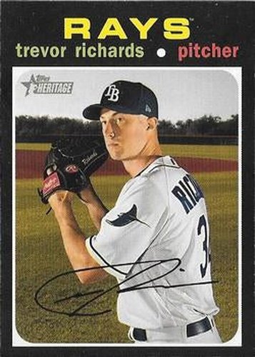 #173 Trevor Richards - Tampa Bay Rays - 2020 Topps Heritage Baseball