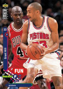 #173 Grant Hill - Detroit Pistons - 1995-96 Collector's Choice Basketball