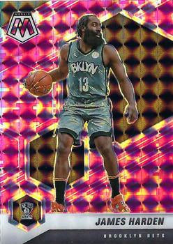 #173 James Harden - Brooklyn Nets - 2020-21 Panini Mosaic - Mosaic Camo Pink Basketball