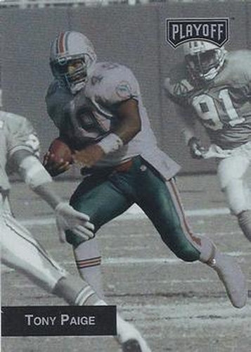 #173 Tony Paige - Miami Dolphins - 1993 Playoff Football
