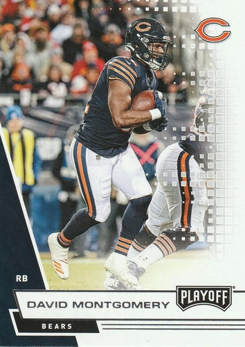 #173 David Montgomery - Chicago Bears - 2020 Panini Playoff Football
