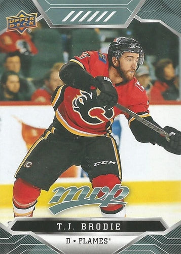 #173 T.J. Brodie - Calgary Flames - 2019-20 Upper Deck MVP Hockey