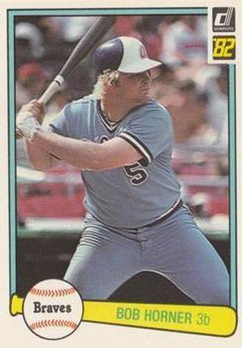 #173 Bob Horner - Atlanta Braves - 1982 Donruss Baseball