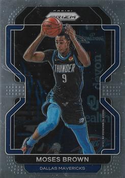 #173 Moses Brown - Dallas Mavericks - 2021-22 Panini Prizm Basketball