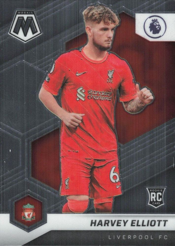 #173 Harvey Elliott - Liverpool - 2021-22 Panini Mosaic Premier League Soccer