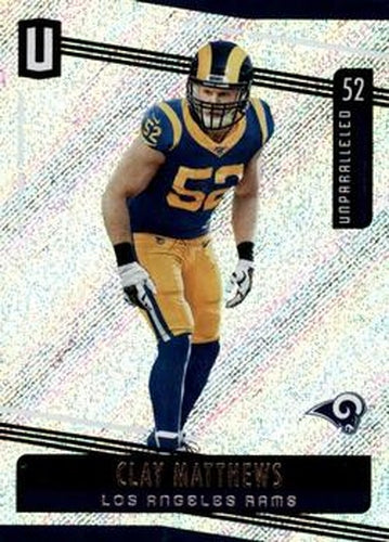 #173 Clay Matthews - Los Angeles Rams - 2019 Panini Unparalleled Football