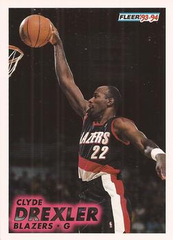 #173 Clyde Drexler - Portland Trail Blazers - 1993-94 Fleer Basketball