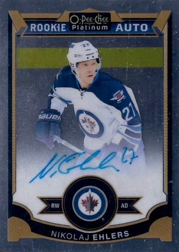 #173 Nikolaj Ehlers - Winnipeg Jets - 2015-16 O-Pee-Chee Platinum Hockey
