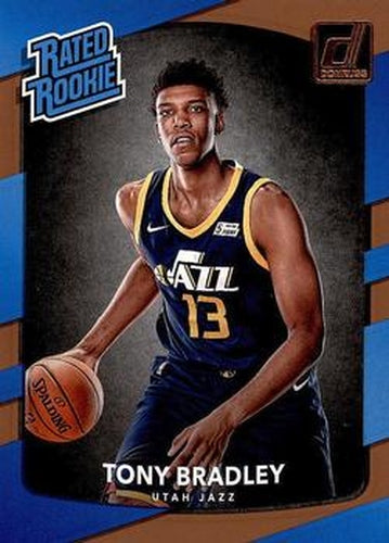 #173 Tony Bradley - Utah Jazz - 2017-18 Donruss Basketball