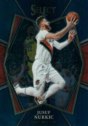 #173 Jusuf Nurkic - Portland Trail Blazers - 2021-22 Panini Select - Blue Basketball