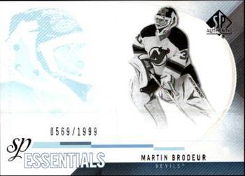 #174 Martin Brodeur - New Jersey Devils - 2010-11 SP Authentic Hockey