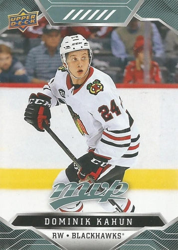 #174 Dominik Kahun - Chicago Blackhawks - 2019-20 Upper Deck MVP Hockey