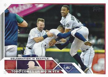 #174 Celebration in Seattle! - Seattle Mariners - 2023 Topps Baseball
