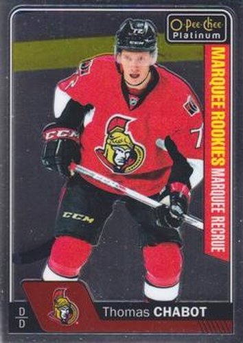 #174 Thomas Chabot - Ottawa Senators - 2016-17 O-Pee-Chee Platinum Hockey