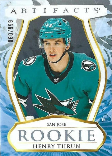 #174 Henry Thrun - San Jose Sharks - 2023-24 Upper Deck Artifacts Hockey