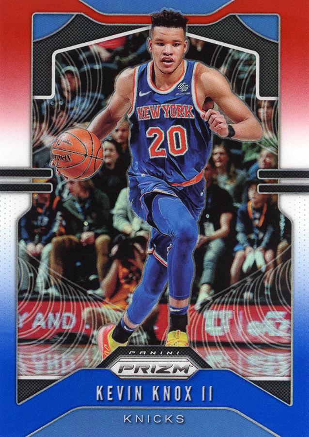 #175 Kevin Knox II - New York Knicks - 2019-20 Panini Prizm - Prizms Red White and Blue Basketball