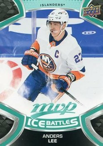 #175 Anders Lee - New York Islanders - 2021-22 Upper Deck MVP - Ice Battles Hockey