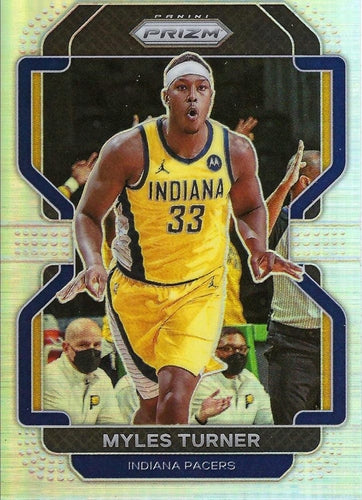 #175 Myles Turner - Indiana Pacers - 2021-22 Panini Prizm - Silver Basketball