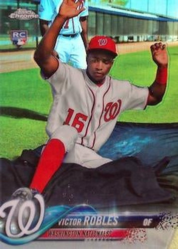 #175b Victor Robles - Washington Nationals - 2018 Topps Chrome Baseball