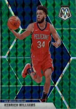 #176 Kenrich Williams - New Orleans Pelicans - 2019-20 Panini Mosaic - Green Prizm Basketball