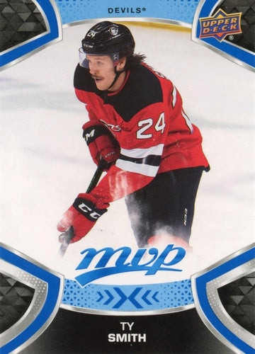 #176 Ty Smith - New Jersey Devils - 2021-22 Upper Deck MVP - Blue Hockey