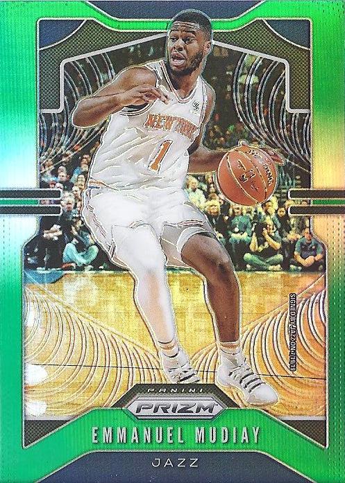 #176 Emmanuel Mudiay - Utah Jazz - 2019-20 Panini Prizm - Prizms Green Basketball