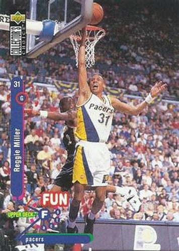 #176 Reggie Miller - Indiana Pacers - 1995-96 Collector's Choice Basketball