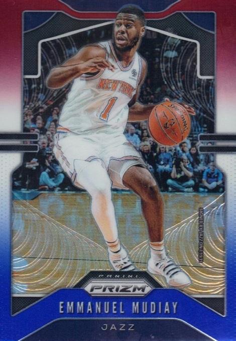 #176 Emmanuel Mudiay - Utah Jazz - 2019-20 Panini Prizm - Prizms Red White and Blue Basketball