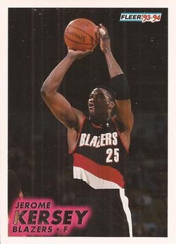 #176 Jerome Kersey - Portland Trail Blazers - 1993-94 Fleer Basketball