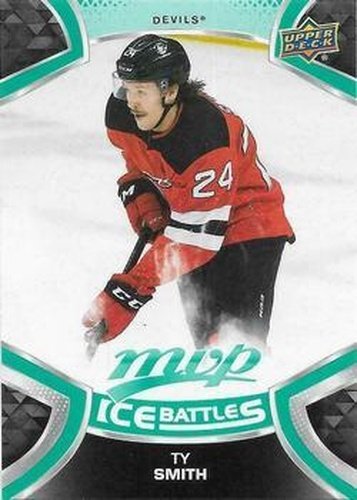 #176 Ty Smith - New Jersey Devils - 2021-22 Upper Deck MVP - Ice Battles Hockey