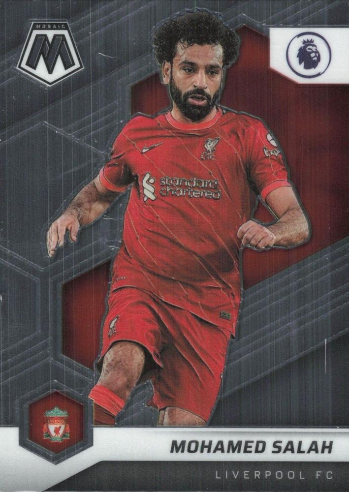 #176 Mohamed Salah - Liverpool - 2021-22 Panini Mosaic Premier League Soccer