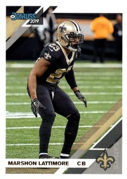 #176 Marshon Lattimore - New Orleans Saints - 2019 Donruss Football