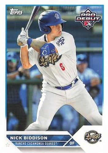 #PD-176 Nick Biddison - Rancho Cucamonga Quakes - 2023 Topps Pro Debut Baseball