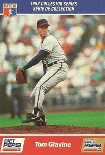 #5 Tom Glavine - Atlanta Braves - 1992 Diet Pepsi Baseball