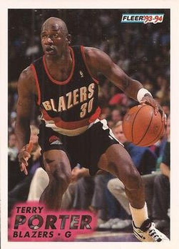#177 Terry Porter - Portland Trail Blazers - 1993-94 Fleer Basketball