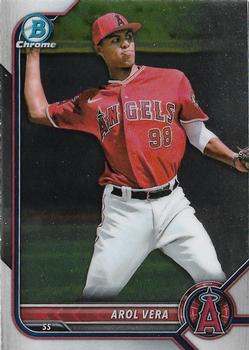 #BCP-177 Arol Vera - Los Angeles Angels - 2022 Bowman - Chrome Prospects Baseball