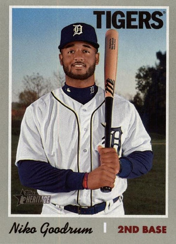#177 Niko Goodrum - San Francisco Giants - 2019 Topps Heritage Baseball