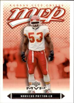 #177 Marvcus Patton - Kansas City Chiefs - 2003 Upper Deck MVP Football