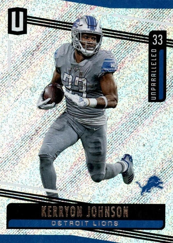 #177 Kerryon Johnson - Detroit Lions - 2019 Panini Unparalleled Football