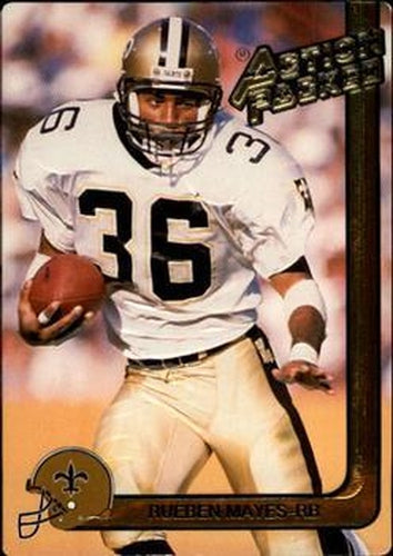 #177b Rueben Mayes - New Orleans Saints - 1991 Action Packed Football