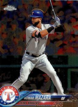 #178 Nomar Mazara - Texas Rangers - 2018 Topps Chrome Baseball