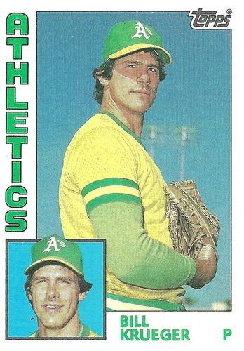 #178 Bill Krueger - Oakland Athletics - 1984 Topps Baseball