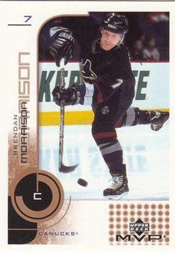 #178 Brendan Morrison - Vancouver Canucks - 2002-03 Upper Deck MVP Hockey