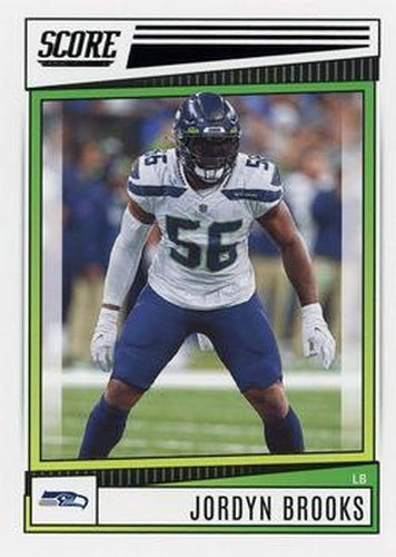 #178 Jordyn Brooks - Seattle Seahawks - 2022 Score Football