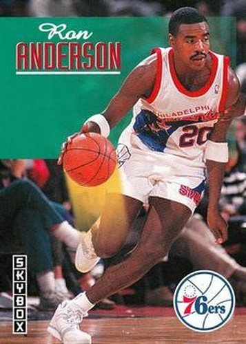 #178 Ron Anderson - Philadelphia 76ers - 1992-93 SkyBox Basketball