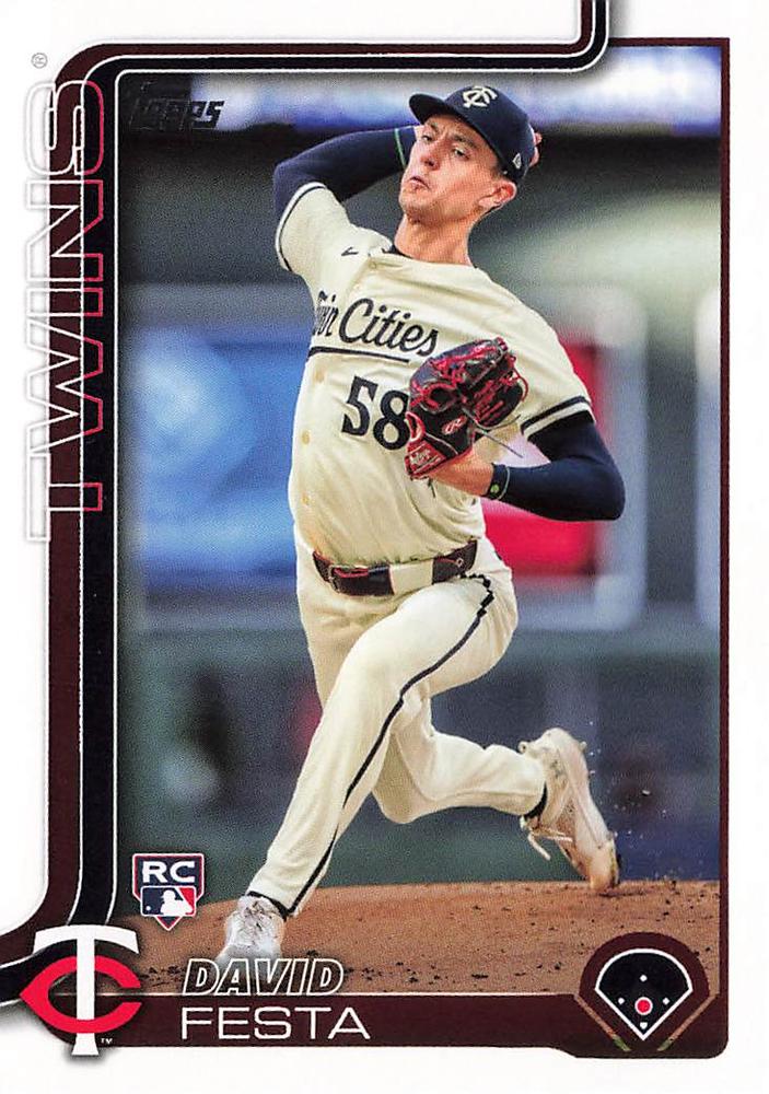 #178 David Festa - Minnesota Twins - 2025 Topps Baseball