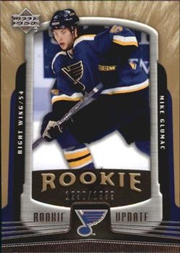 #178 Mike Glumac - St. Louis Blues - 2005-06 Upper Deck Rookie Update Hockey