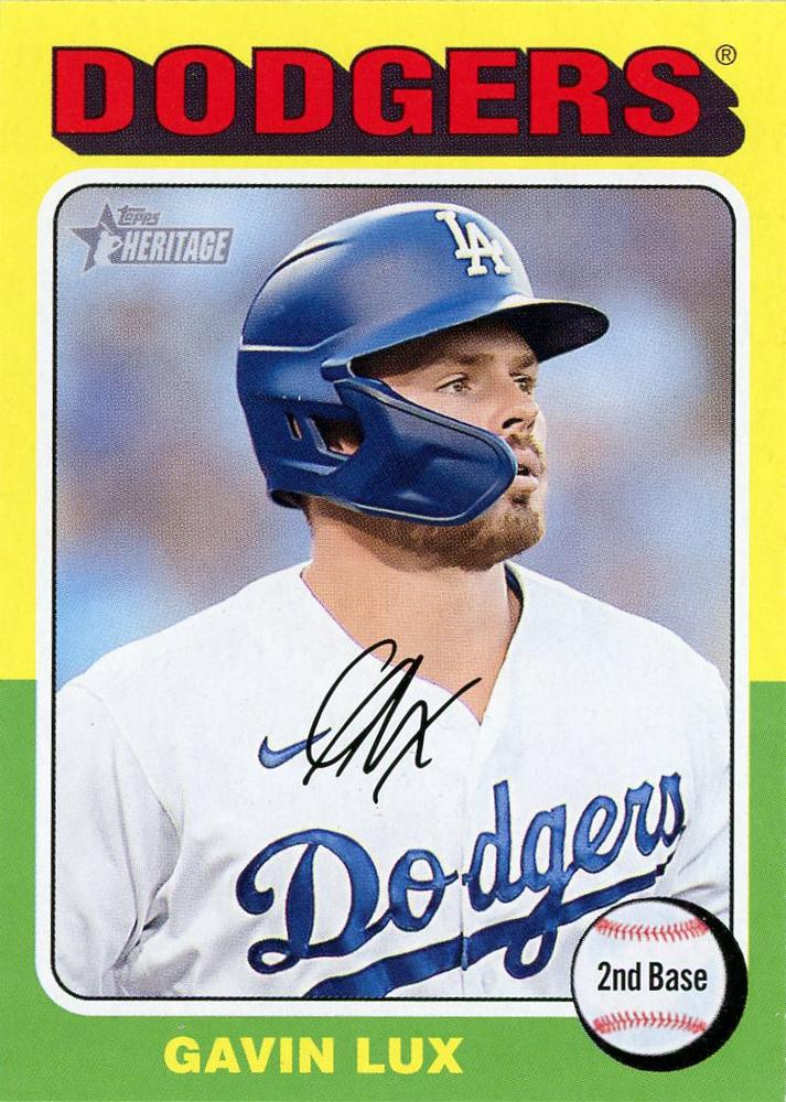 #178 Gavin Lux - Los Angeles Dodgers - 2024 Topps Heritage Baseball