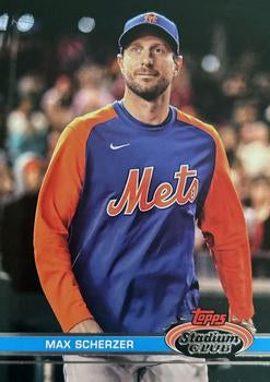 #178b Max Scherzer - New York Mets - 2023 Stadium Club Baseball